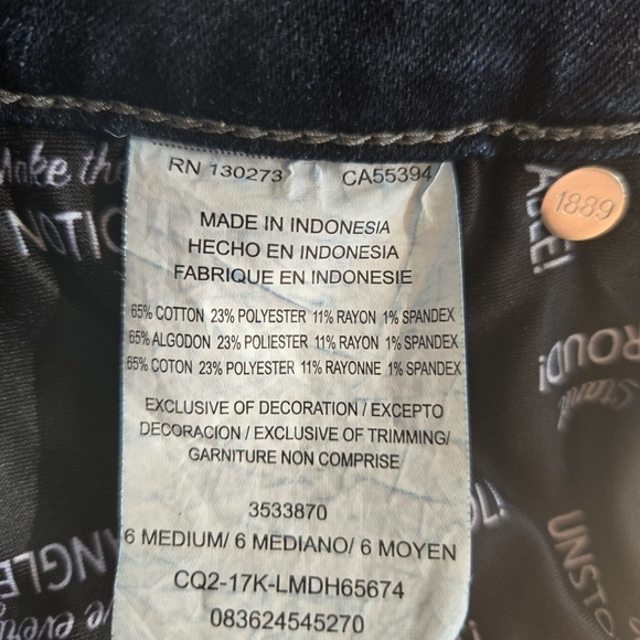 LEE, Women's Dark Blue Jeans. Size 6 (M) - Picture 7 of 12